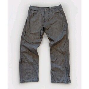 Rocawear R+ Baggy Denim Gray Jeans Sz  44 (43x34)  Wide Leg Embroidered Hip Hop